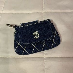 EUC LE Vera Bradley Denim Ashley Coin Purse